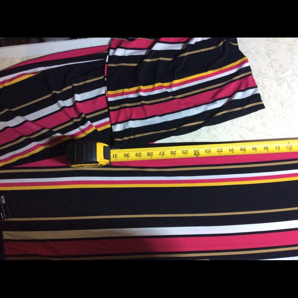 INC Womens Black Striped Wide Leg Pants - Picture 11 of 12